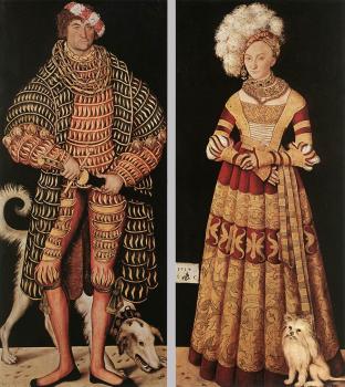 Portraits of Duke of Saxony and his wife Katharina von Meckl